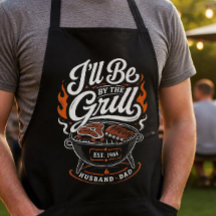 Personalised BBQ Grill Master Apron Gift for Dad