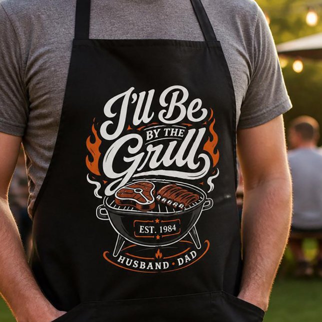 Personalised BBQ Grill Master Apron Gift for Dad (Creator Uploaded)