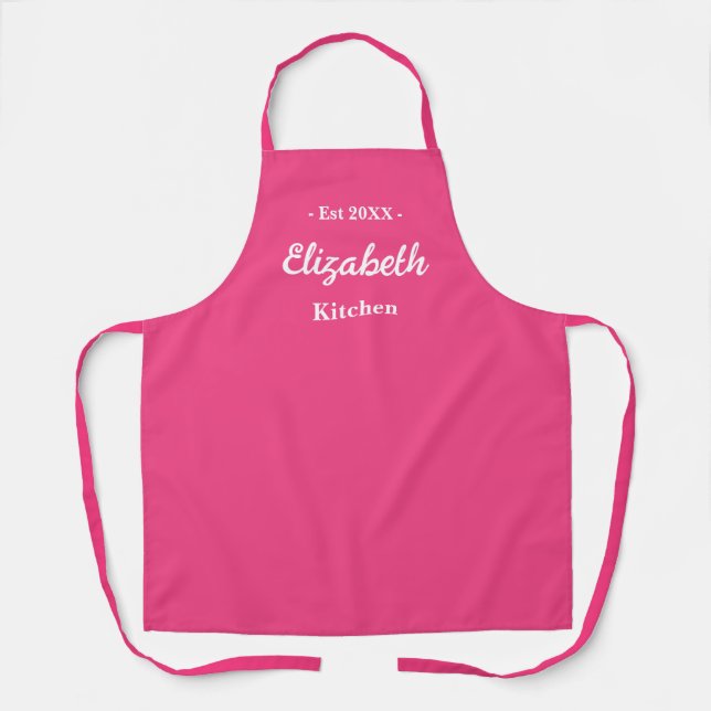 Personalised BBQ Kitchen Gift For Her Him Baking Apron (Front)