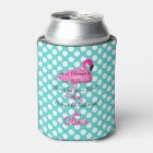 Personalised Be a Flamingo Can Cooler