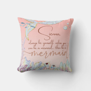 Personalised "Be a Mermaid" Cushion