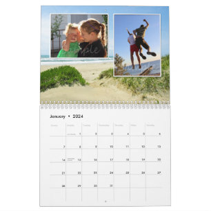 Personalised Beach Add Your Own Photos 2024 Calendar