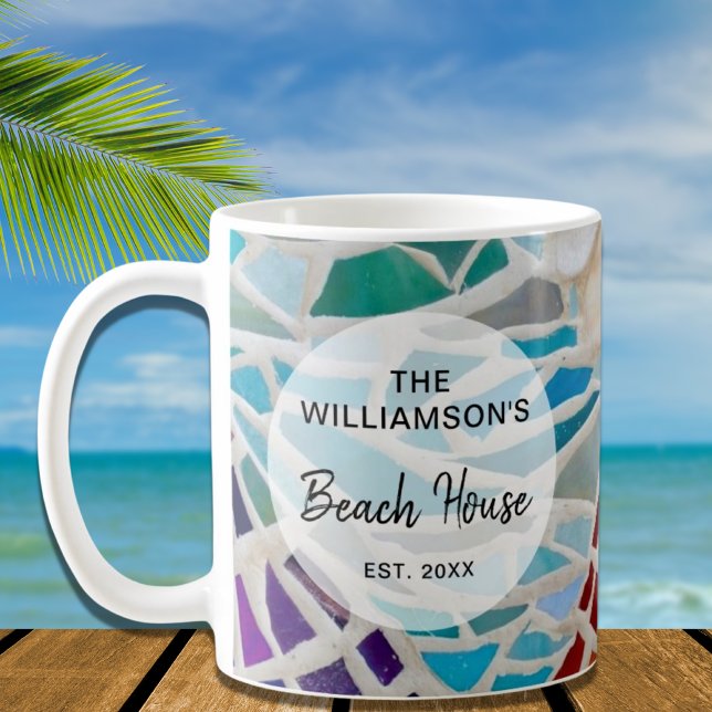 Personalised Beach House  Coffee Mug (Creator Uploaded)