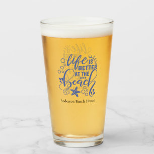 Personalised Beach House Ocean Condo Coastal  Glass