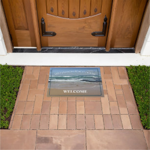 Personalised Beach House Ocean Door Mat