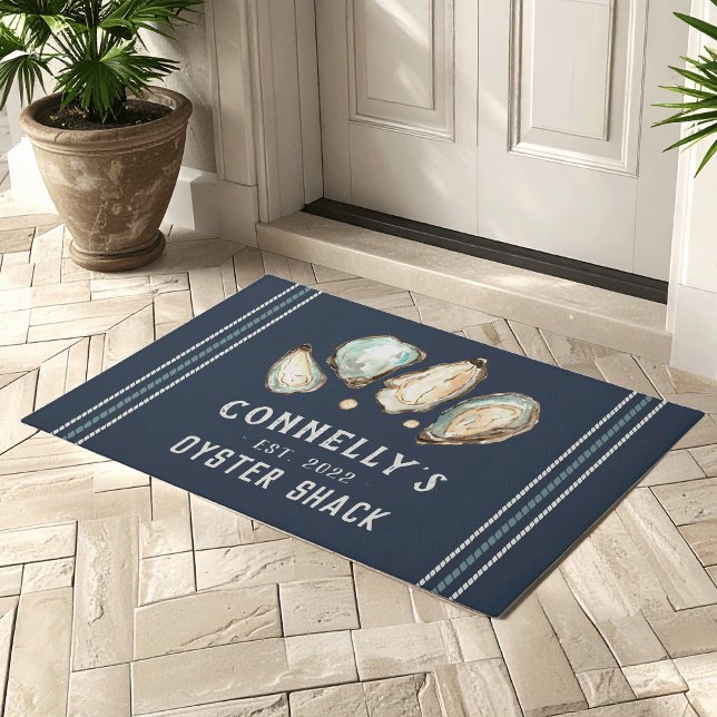 Personalised Beach House Oyster Shack Doormat (Creator Uploaded)