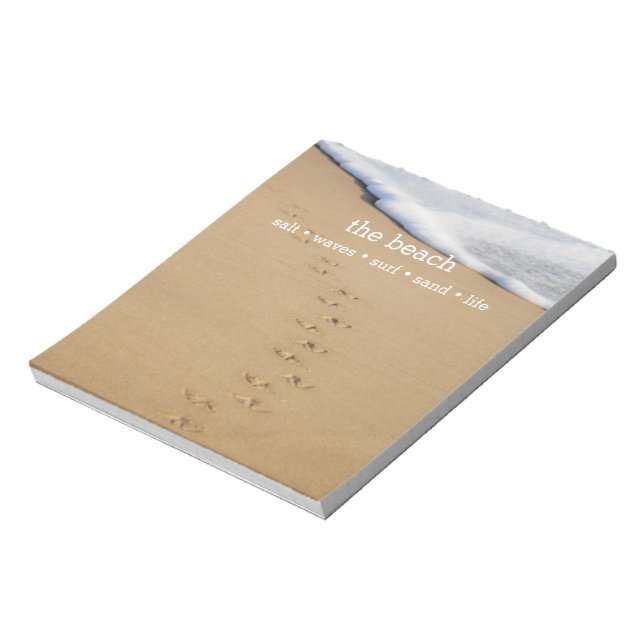 Personalised Beach Lover Notepad (Rotated)