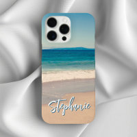 Personalised Beach Photo Ocean Blue