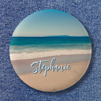 Personalised Beach Photo Ocean Blue Scenic