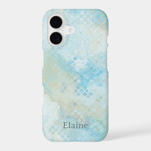 Personalised Beach Seafoam Pattern Phone Case (Back)
