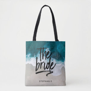 Personalised Beach The Bride Tote Bag