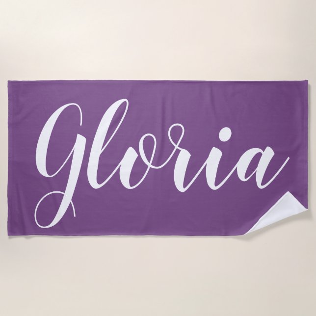Personalised Beach Towel (Front)