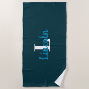 Personalised Beach Towel - Custom Name or Initials