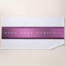 Personalised, Beach Towel festive, monochrome,