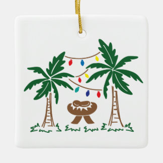 Personalised Beach/Tropical Nativity Ornament