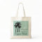 Personalised Beach Wedding Tote Bag Palm Trees