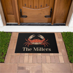 Personalised Beachy crab doormat