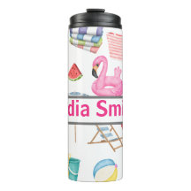 Personalised beachy drink tumbler