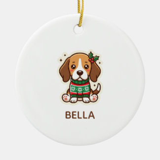 Personalised Beagle Christmas Ornament
