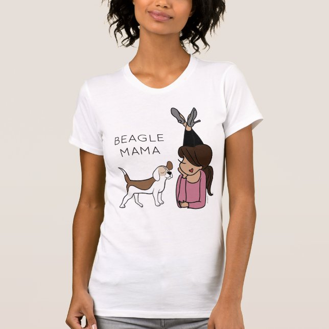 Personalised Beagle Mama T-Shirt (Front)