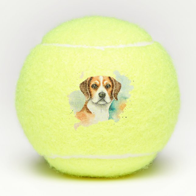 Personalised Beagle  Tennis Balls (Front)