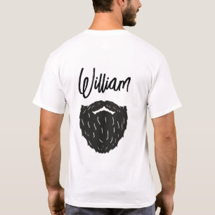 Personalised Beard Bearded Dad Noun Husband Funny T-Shirt