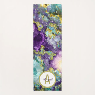 Personalised Beautiful Amethyst Crystal Geode Yoga Mat