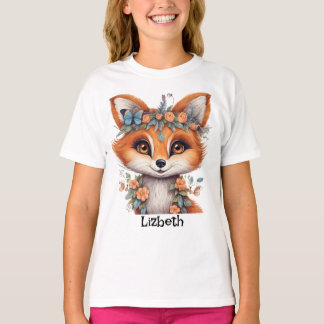 Personalised Beautiful Fox T-Shirt: Graceful and C T-Shirt