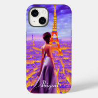 Personalised Beautiful Girl Eiffel Tower Paris