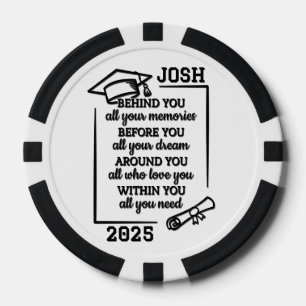 Personalised Beautiful Graduation Poker Chips