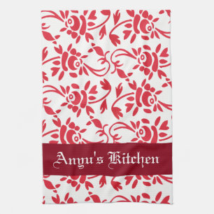 Personalised Beautiful Hungarian Art Tea Towel