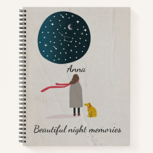Personalised Beautiful night memories Notebook