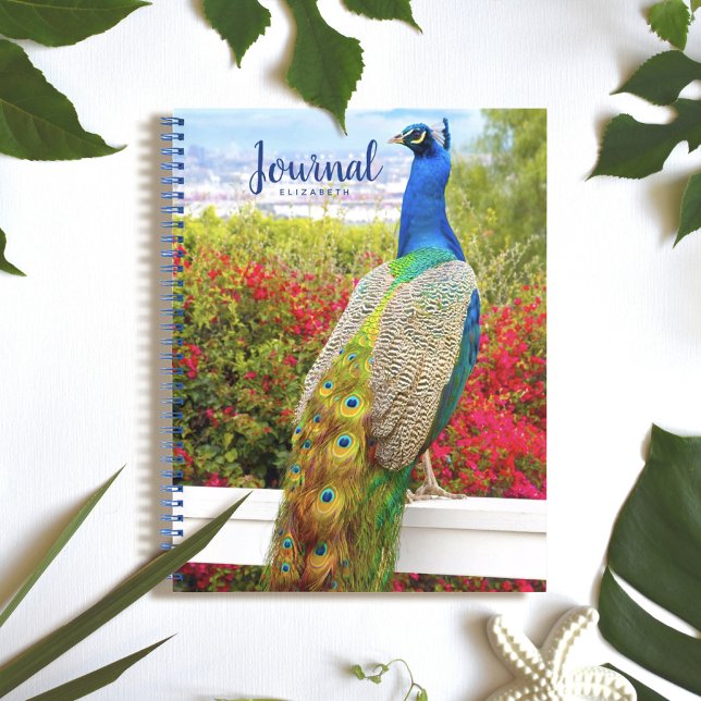 Personalised Beautiful Peacock Photo Journal (Creator Uploaded)