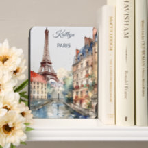 Personalised Beautiful Watercolor of Paris Travel