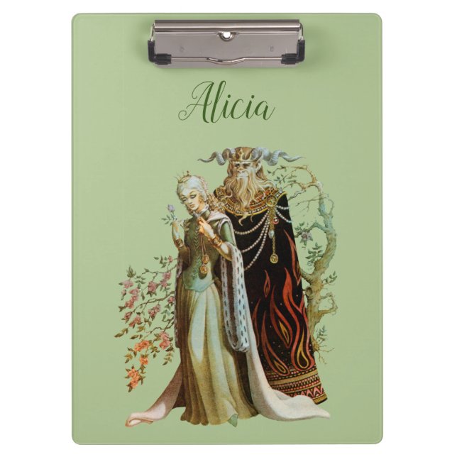 Personalised Beauty and the Beast   Clipboard (Front)