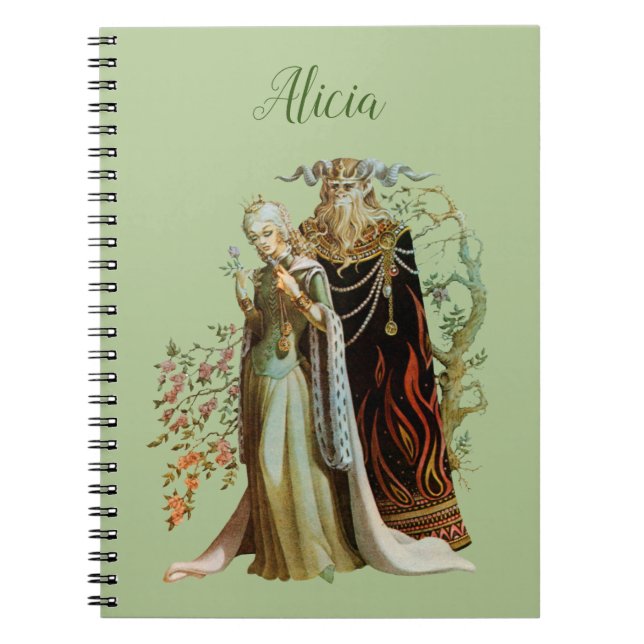 Personalised Beauty and the Beast  Notebook (Front)