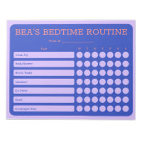Personalised Bedtime 11" x 8.5" Notepad - 40 pages