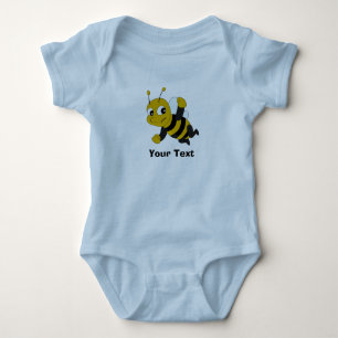Personalised Bee cartoon Baby Bodysuit