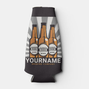 Personalised Beer Bottle Craft Brewing Company  Bottle Cooler