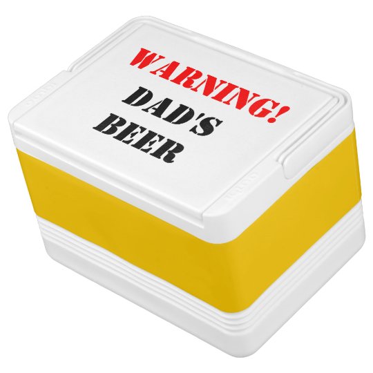 Personalised beer can cooler box for men chilly bin Zazzle.co.nz