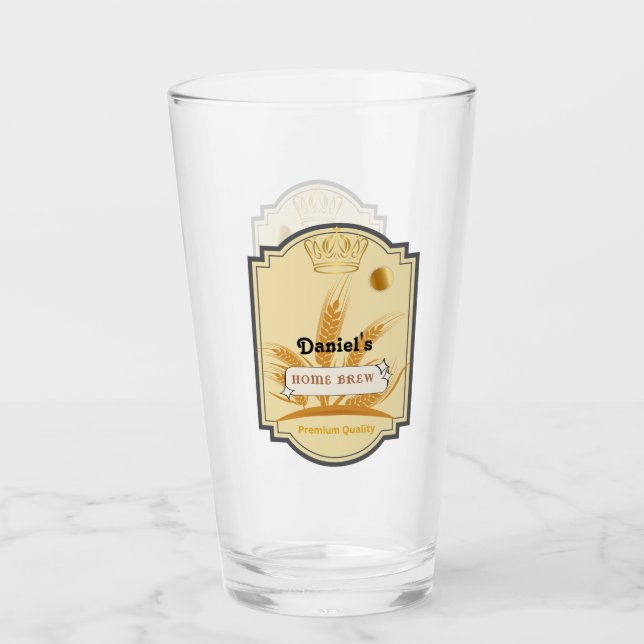 Personalised Beer Glass (Front)