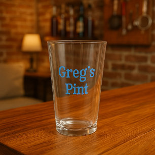 Personalised Beer Glass Gift for Him or Home Bar