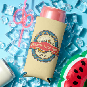 Personalised Beer Lover's Can Cooler