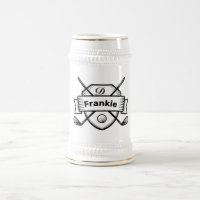 Personalised Beer Stein - Vintage Monogram Design