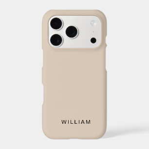 Personalised Beige iPhone Case with Custom