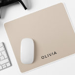 "Personalised Beige Monogram  Mouse Pad<br><div class="desc">Add a touch of elegance to your workspace with this personalised beige monogram mouse pad. Featuring a sleek and minimalistic design on a neutral beige background, this mouse pad is customisable with your initials or monogram, making it a stylish and practical addition to your desk. The smooth surface ensures precise...</div>