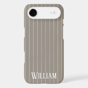 Personalised beige pinstripes