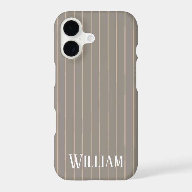 Personalised beige pinstripes (Back)