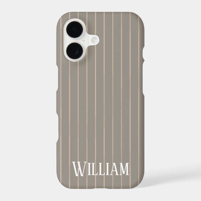 Personalised beige pinstripes (Back)