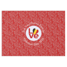 Personalised Belgium Red LOVE Flag